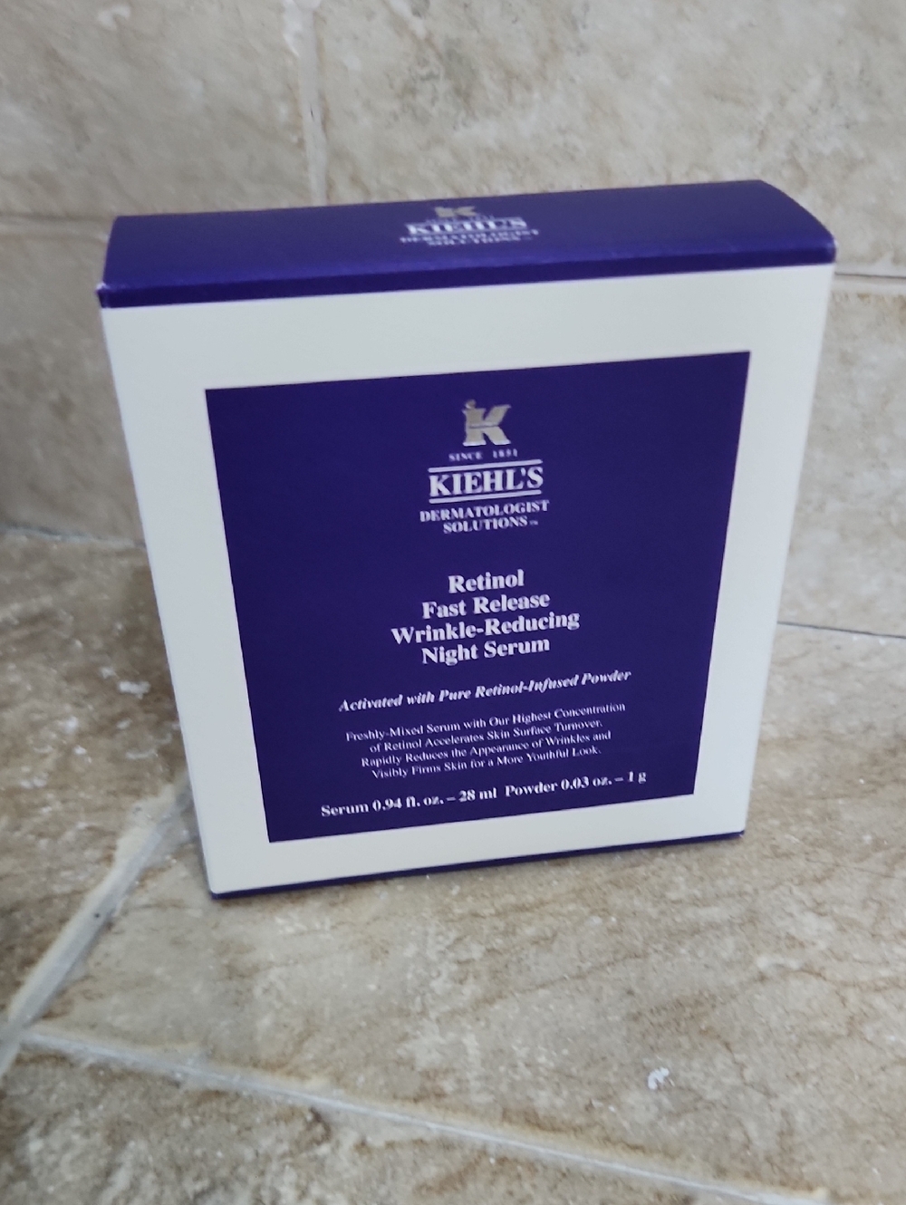 Kiehl's Retinol Fast Release Wrinkle-Reducing Night Serum New In Box
